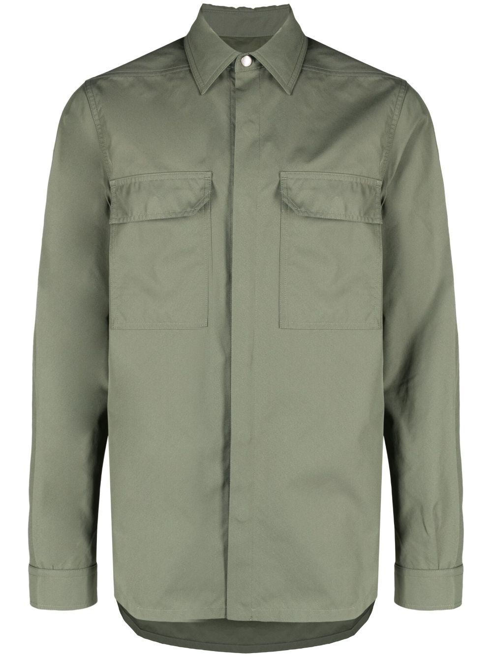 Cotton shirt jacket - Green