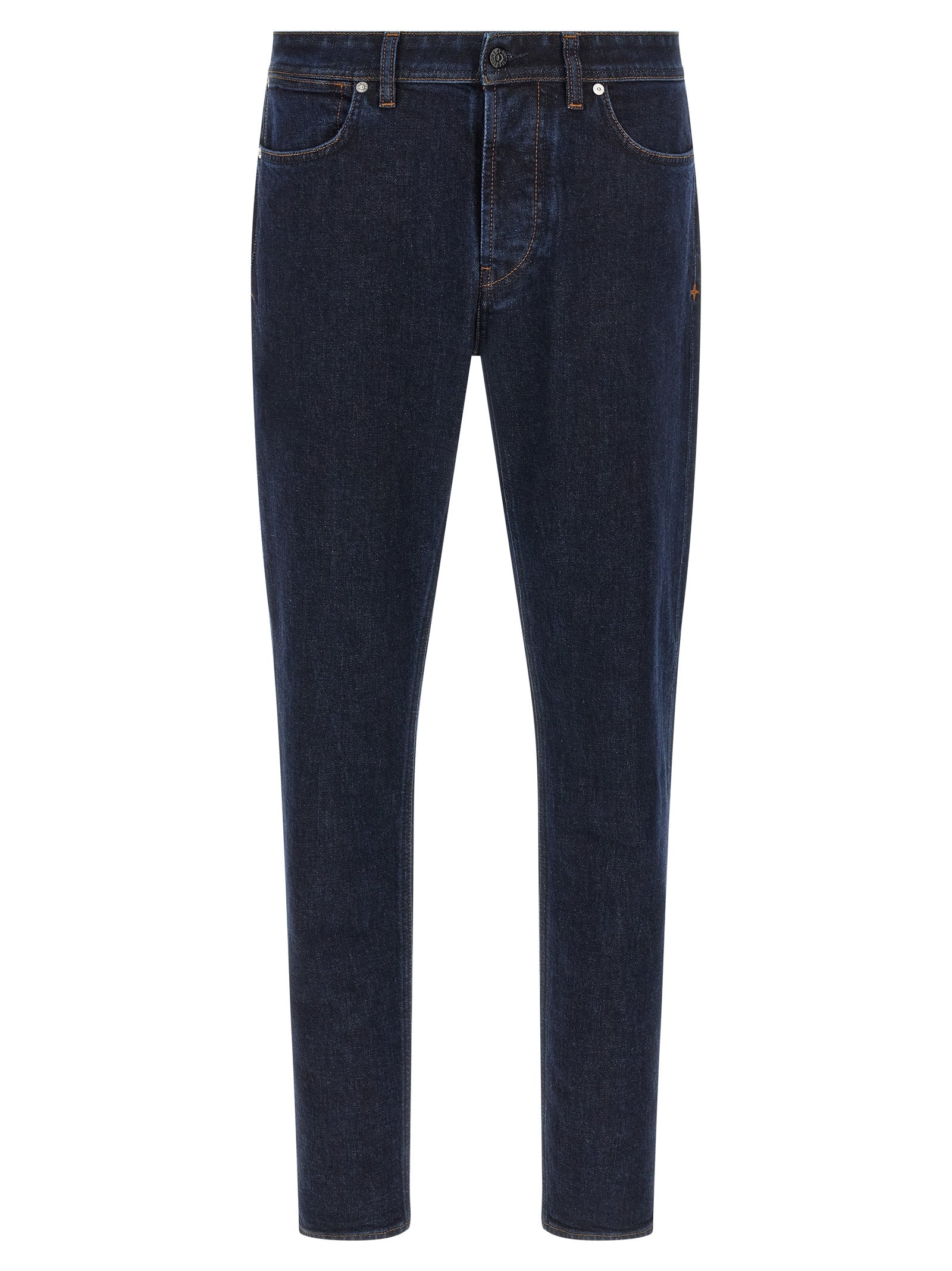 Organic Cotton Straight-Leg Jeans — Blue