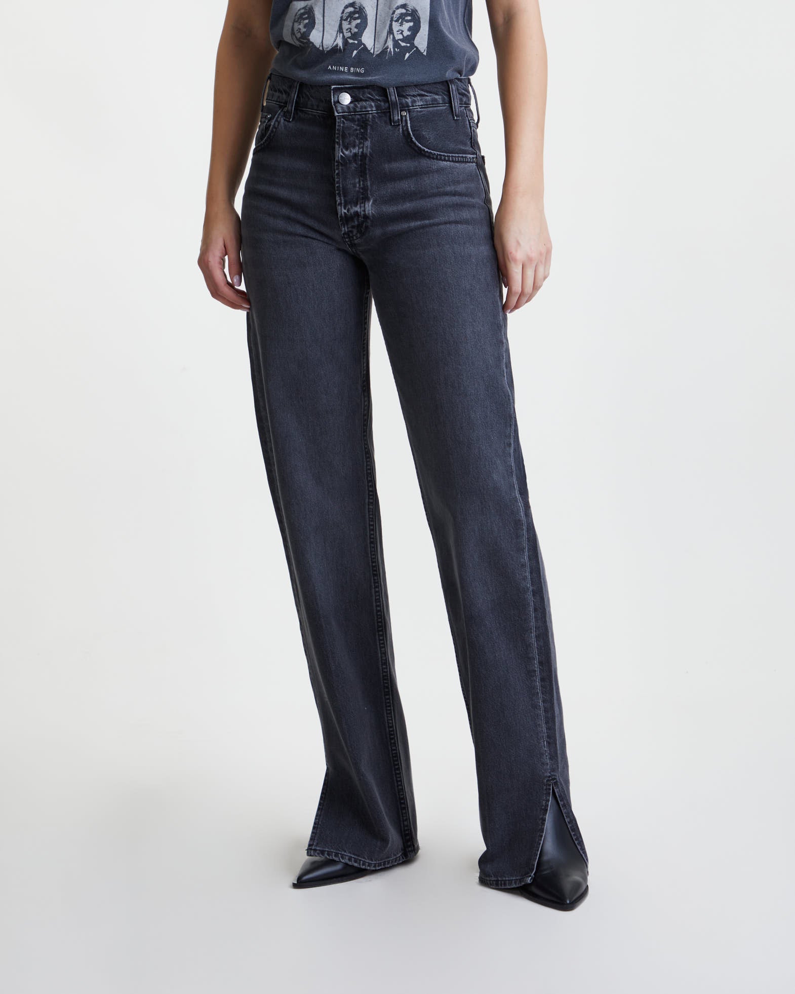 Anine Bing Jeans Roy Washed black