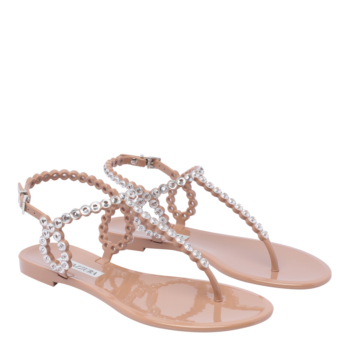 Almost Bare Crystal Jelly Sandals
