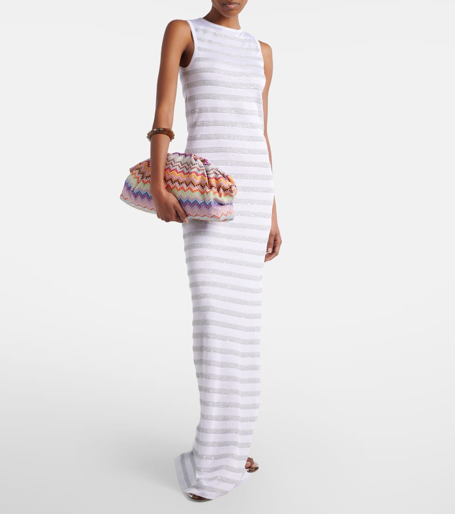 Zigzag Large jacquard clutch