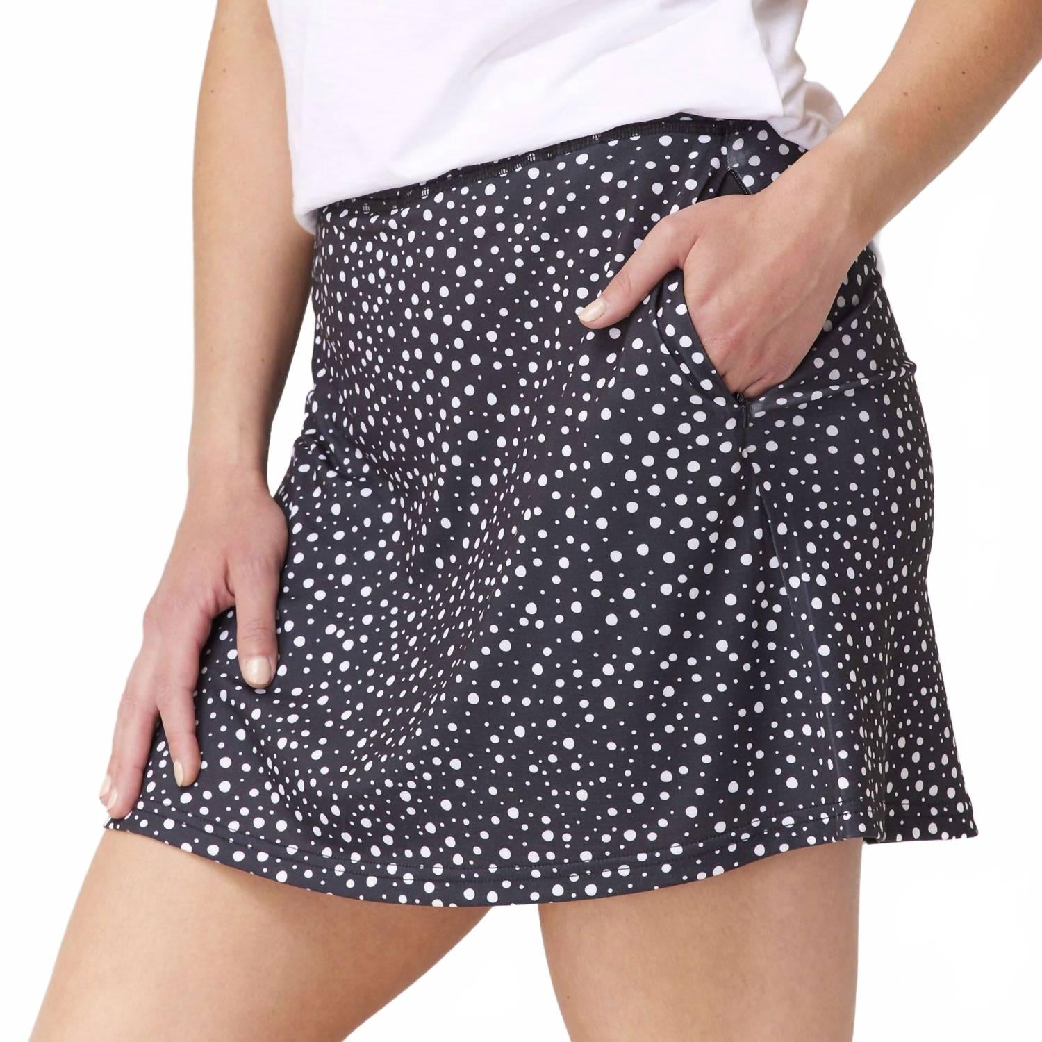 Wellington Skort - Plus In Dots Black