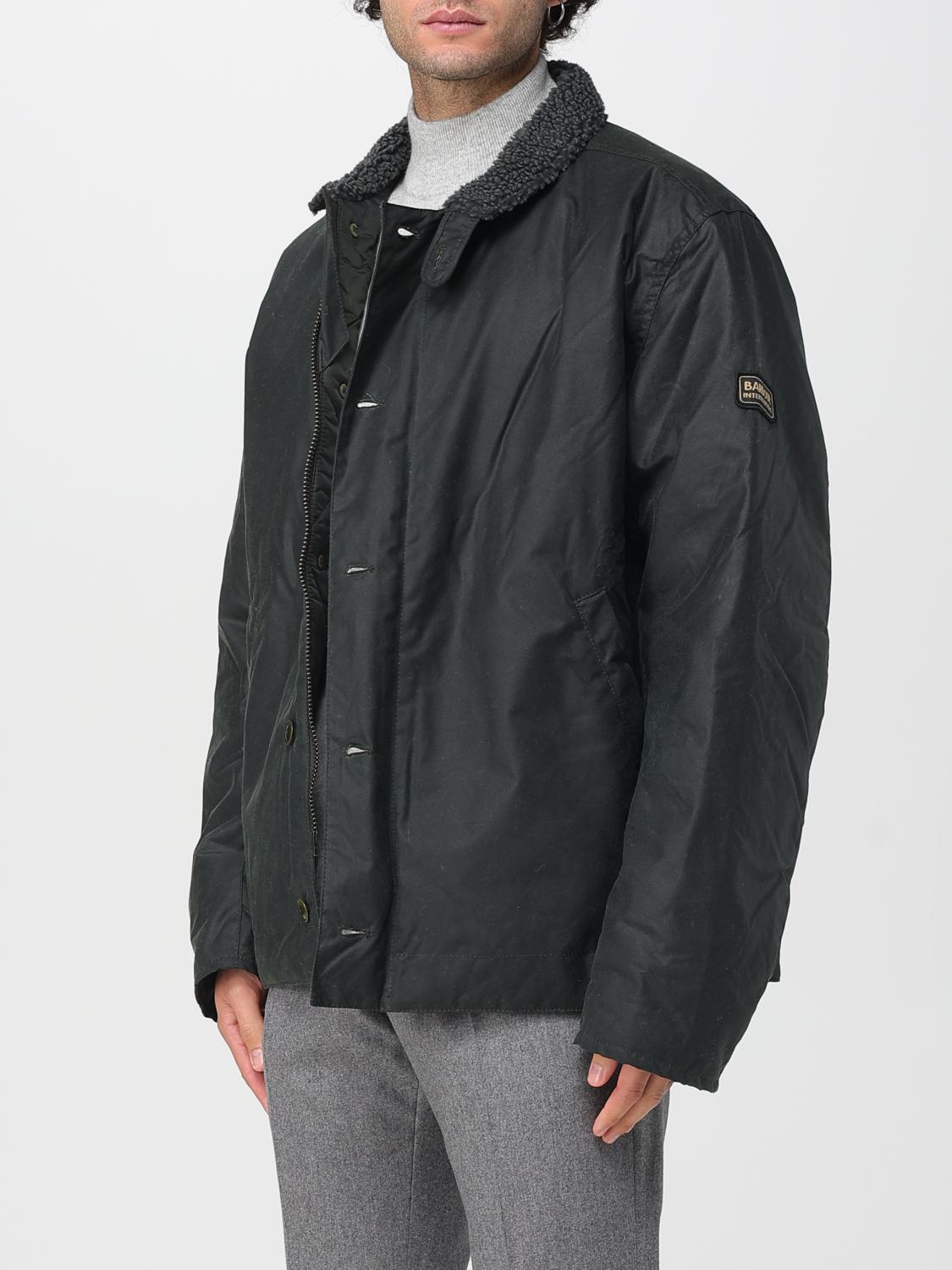 Coat Men color Green