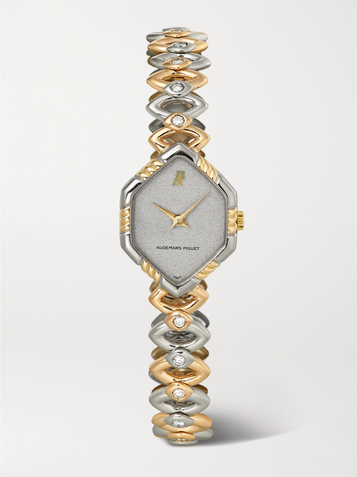 + Audemars Piguet Vintage 1980s Hand-wound 18-karat Yellow, Rose, And White Gold Diamond Watch (6.25'' Wrist) - One size