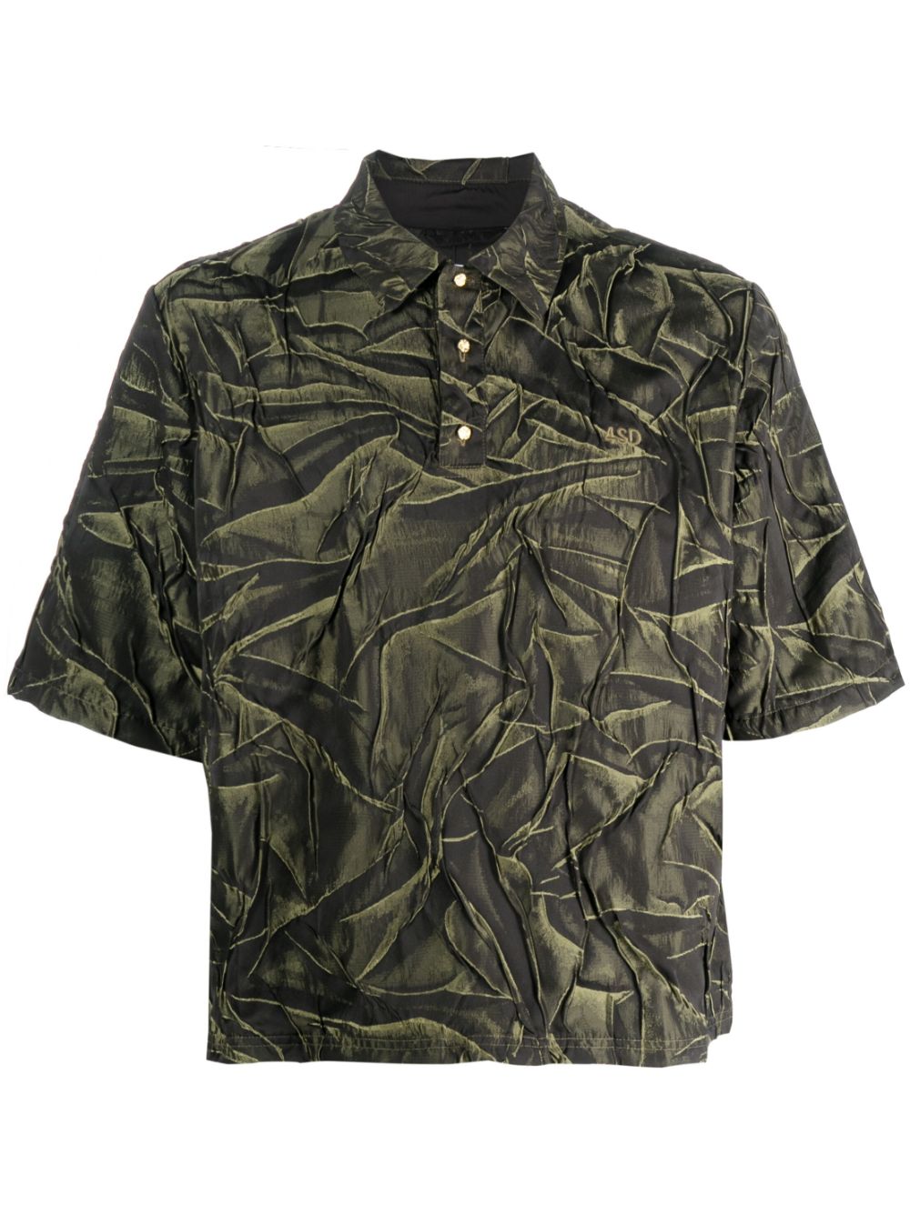 Logo-embroidered polo shirt - Green