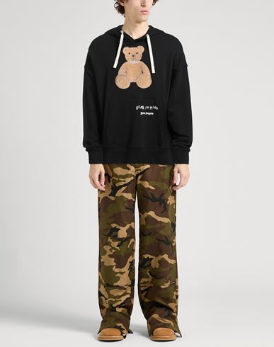 Man Sweatshirt Black Size M Cotton, Elastane, Polyester, Wool, Acrylic