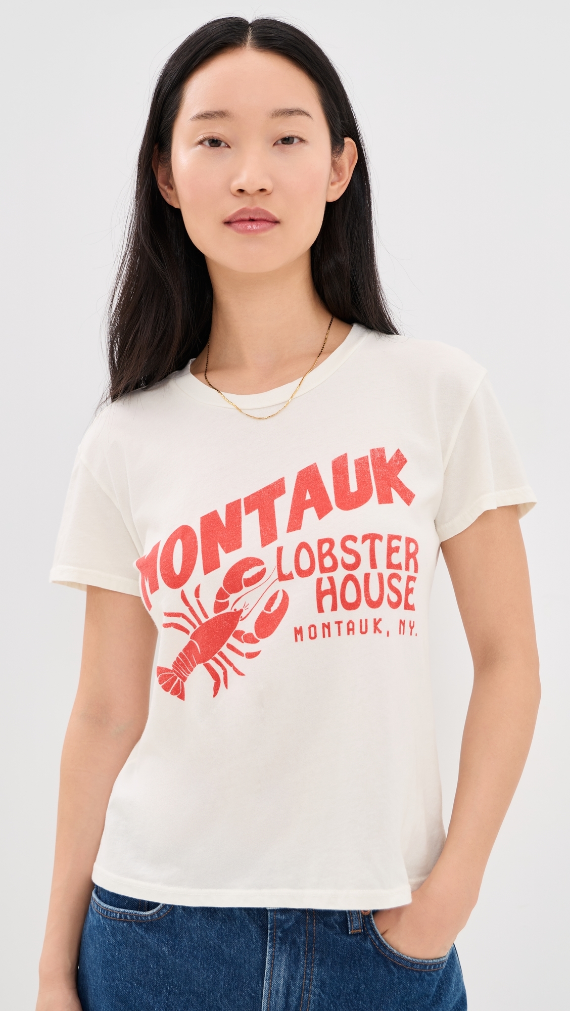 Montauk Lobster House Fitted Tee AWH