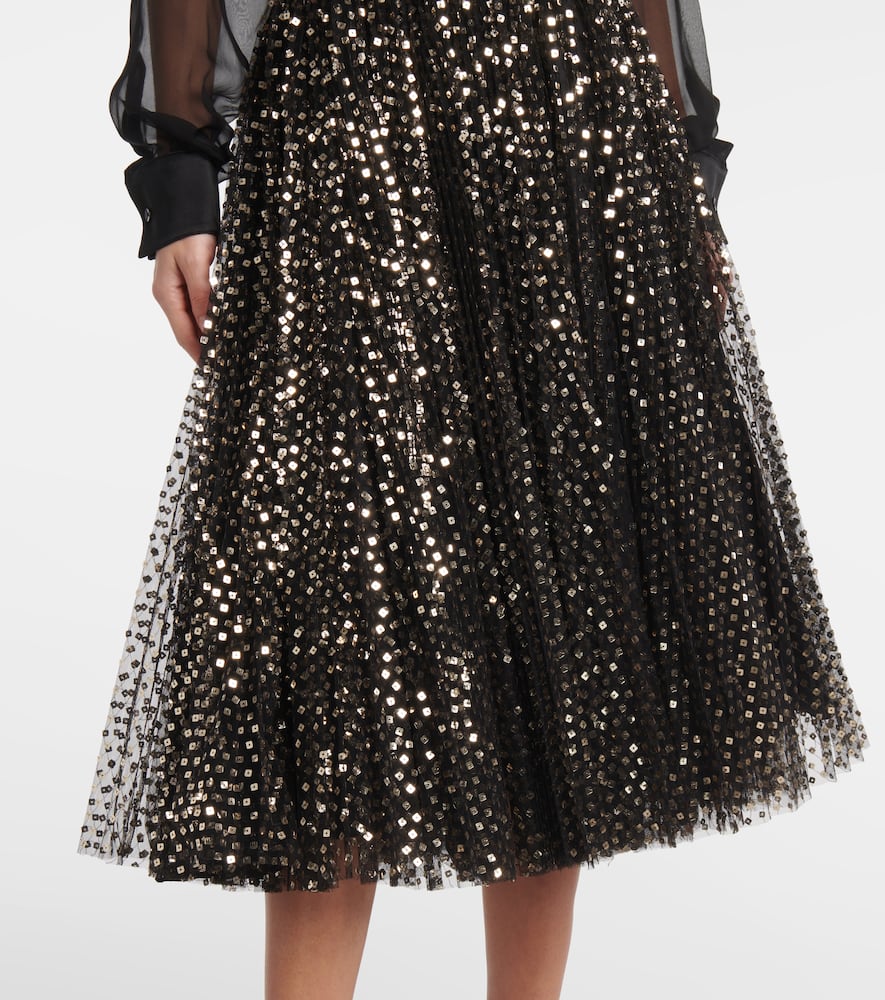 Sequined midi skirt