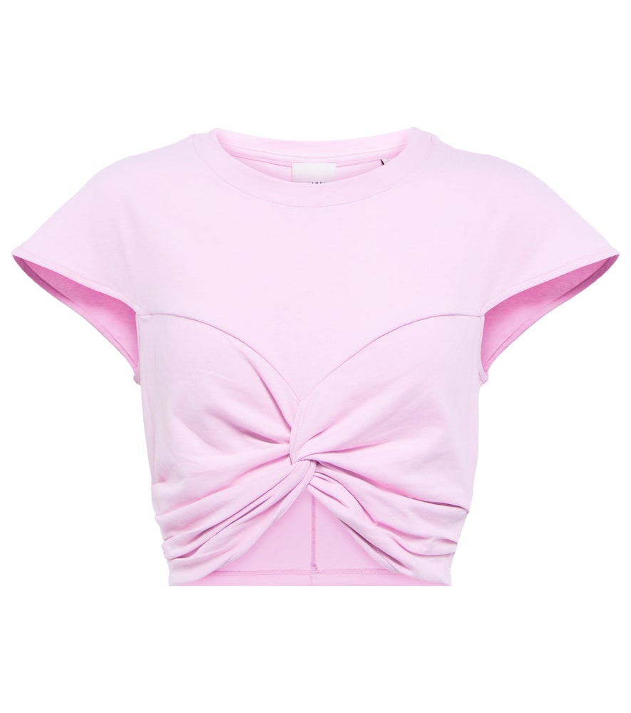 Zineaegz cotton jersey crop top