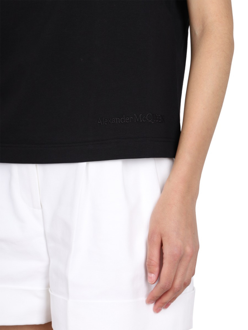 Black Solid Crew Neck T-Shirt