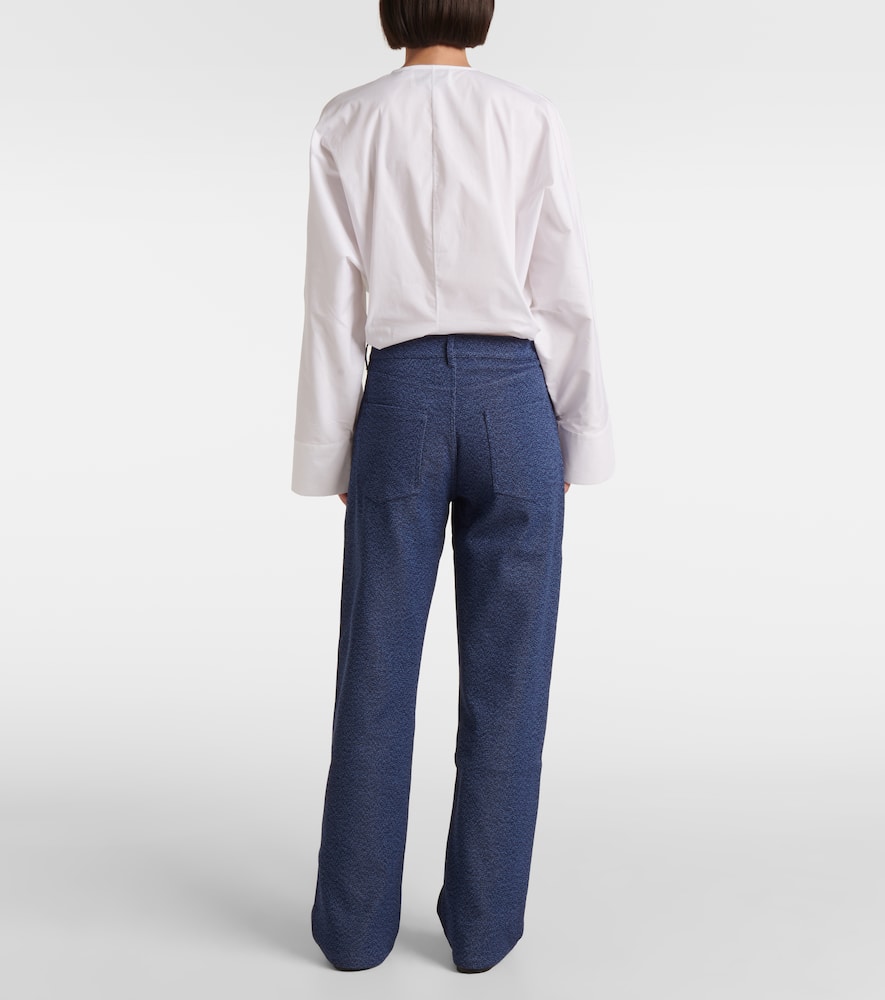 Axel cotton-blend straight pants