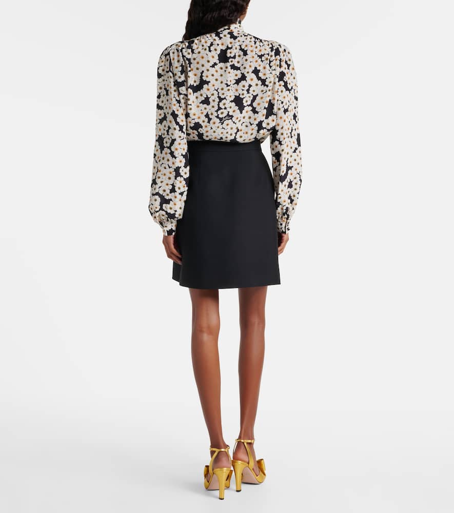 Crepe Couture VGold miniskirt