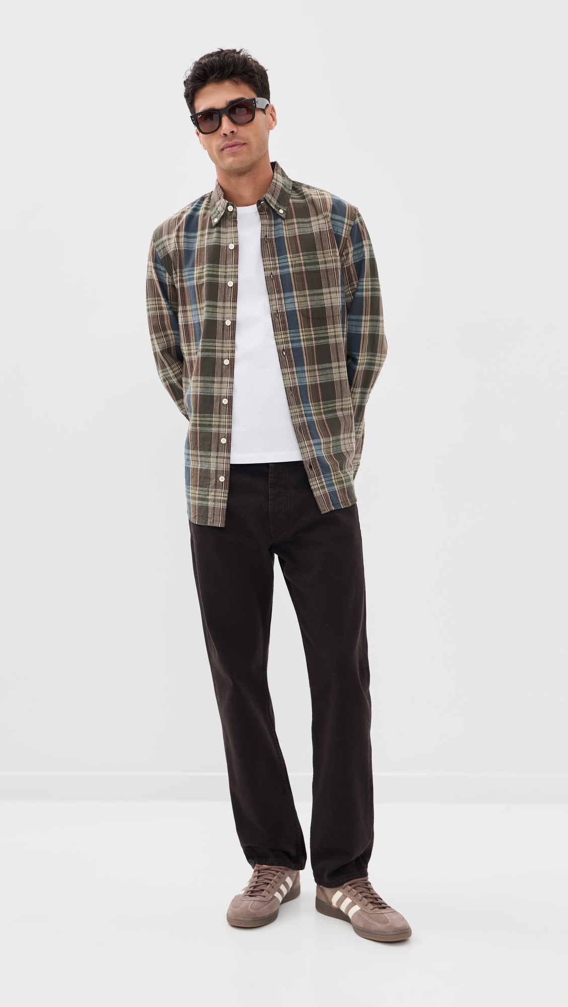 The Jack Button Down Shirt Atlantic Blue Madras