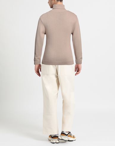Man Turtleneck Beige Size M Acrylic, Wool