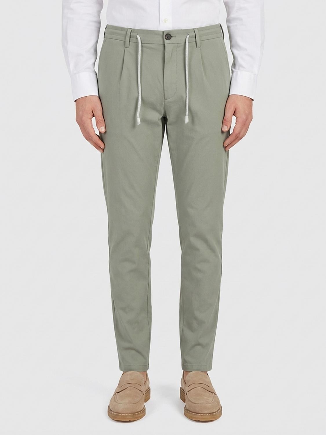 Pants Men color Green