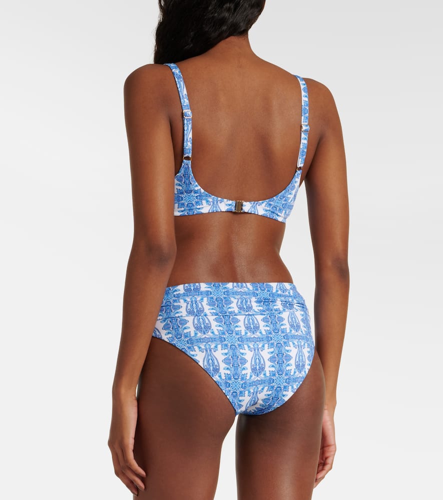 Printed Bel Air bikini top