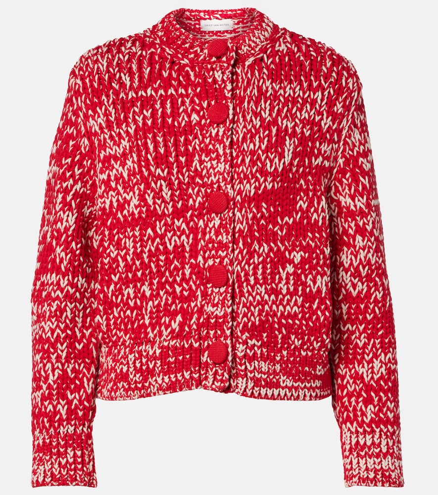 Cotton-blend cardigan