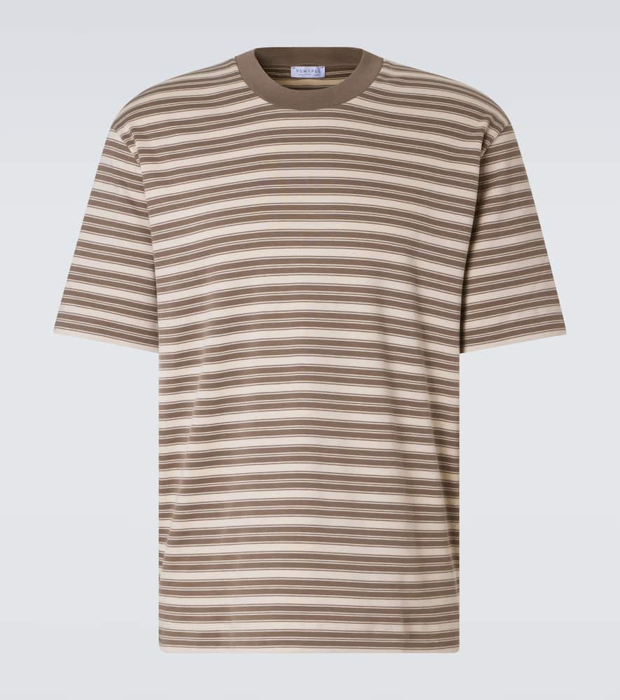 Striped cotton jersey T-shirt