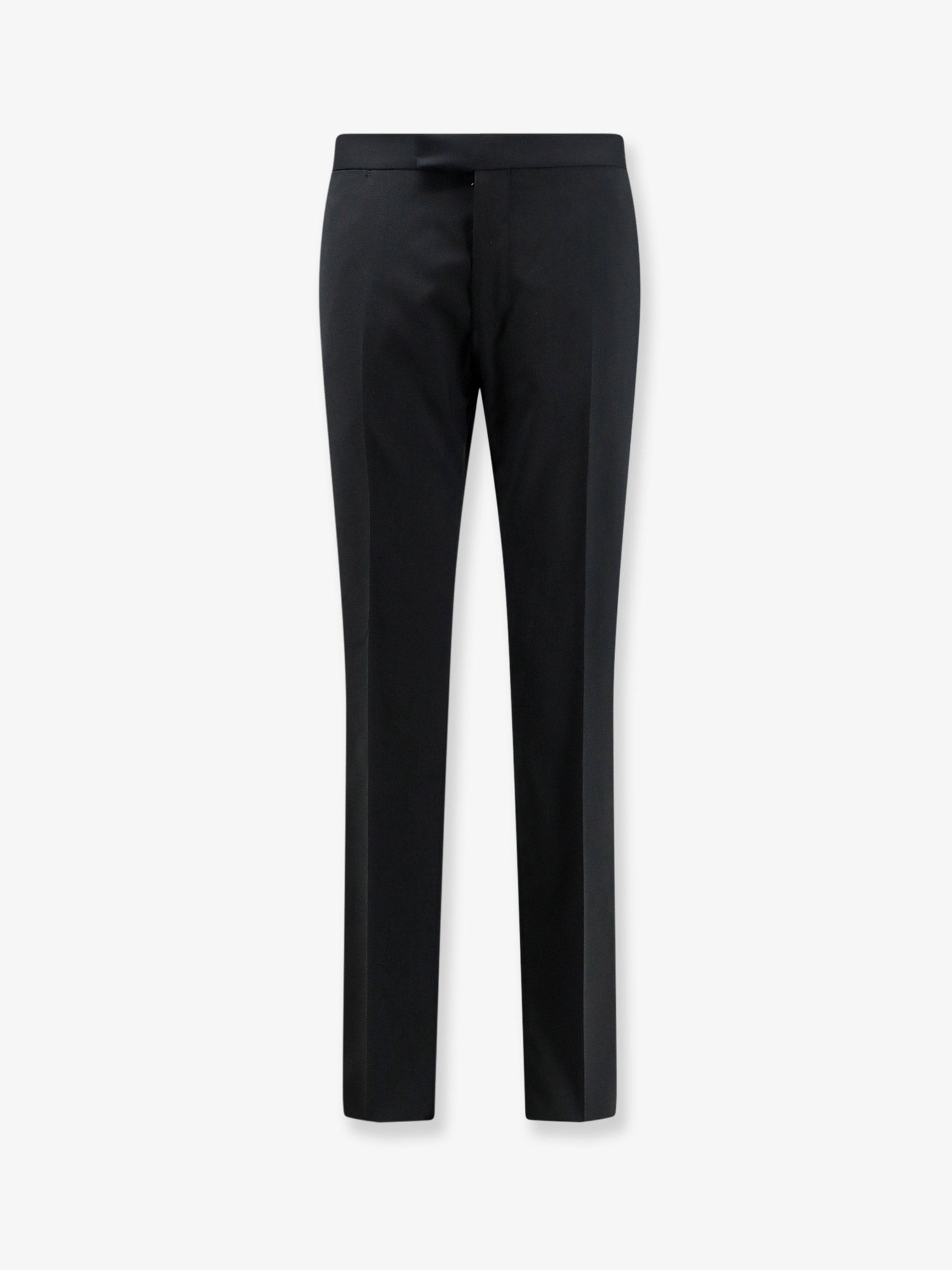 Virgin Wool Trousers — Black