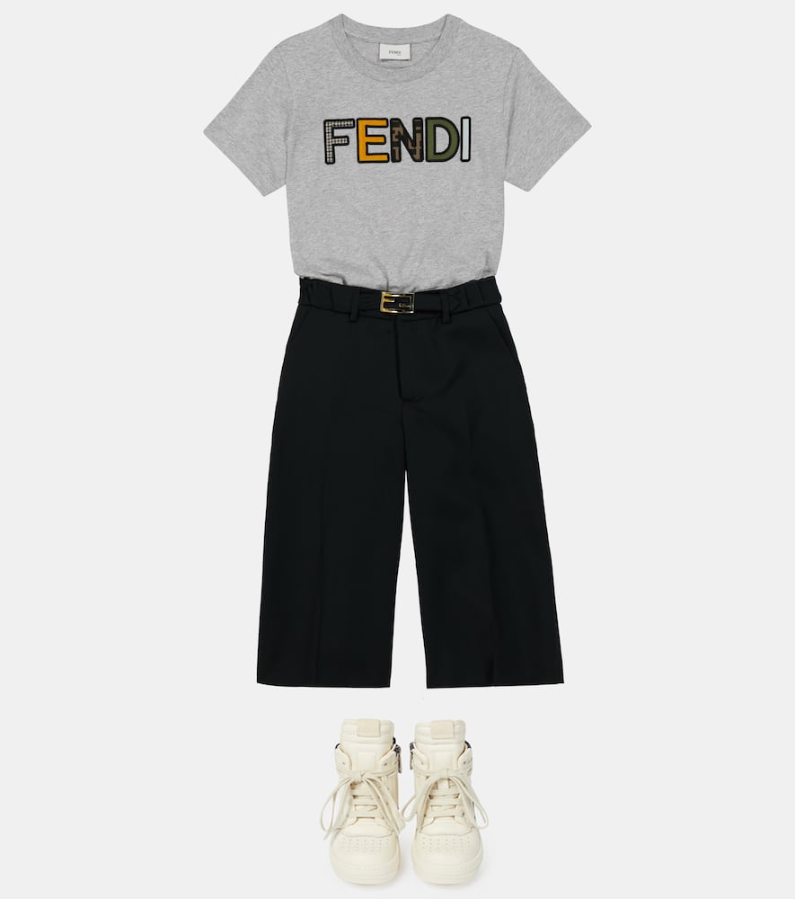 Geo high-top sneakers