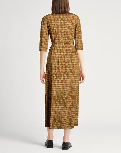 Woman Midi dress Military green Size 10 Polyamide, Elastane
