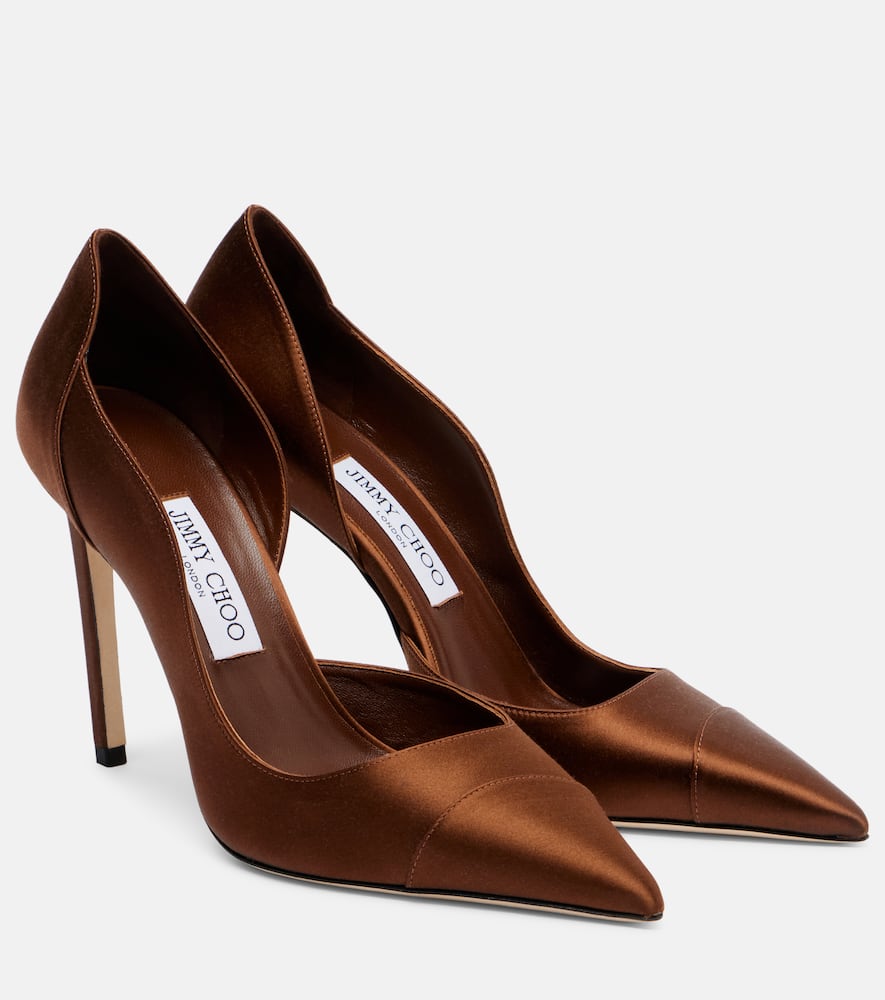 Brigitte 100 satin pumps