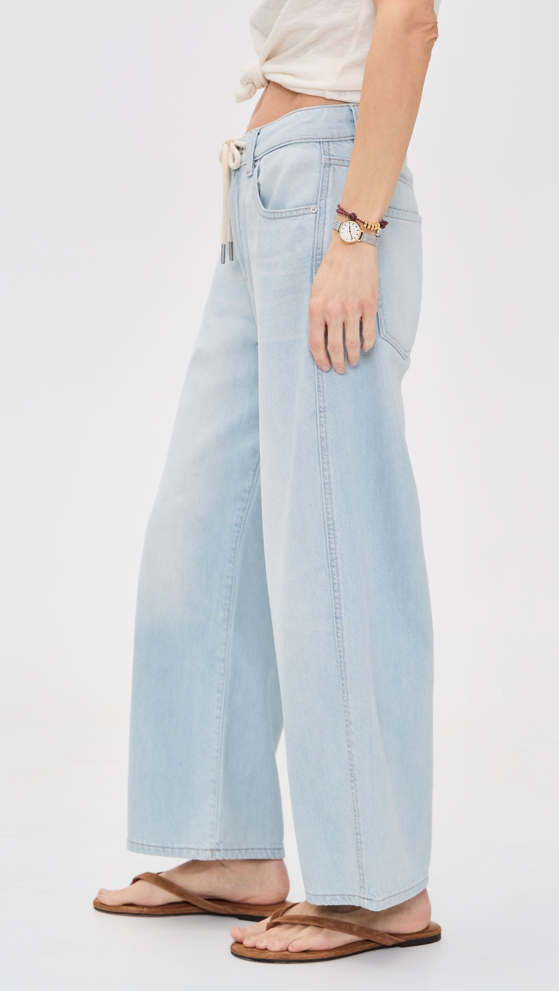 Taylor Petite Relaxed Barrel Jeans Poolside Aura