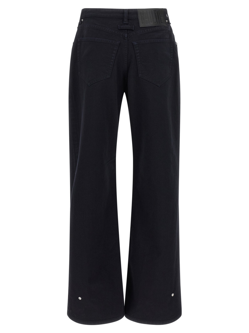 The Snap-Button Denim Jeans Blue