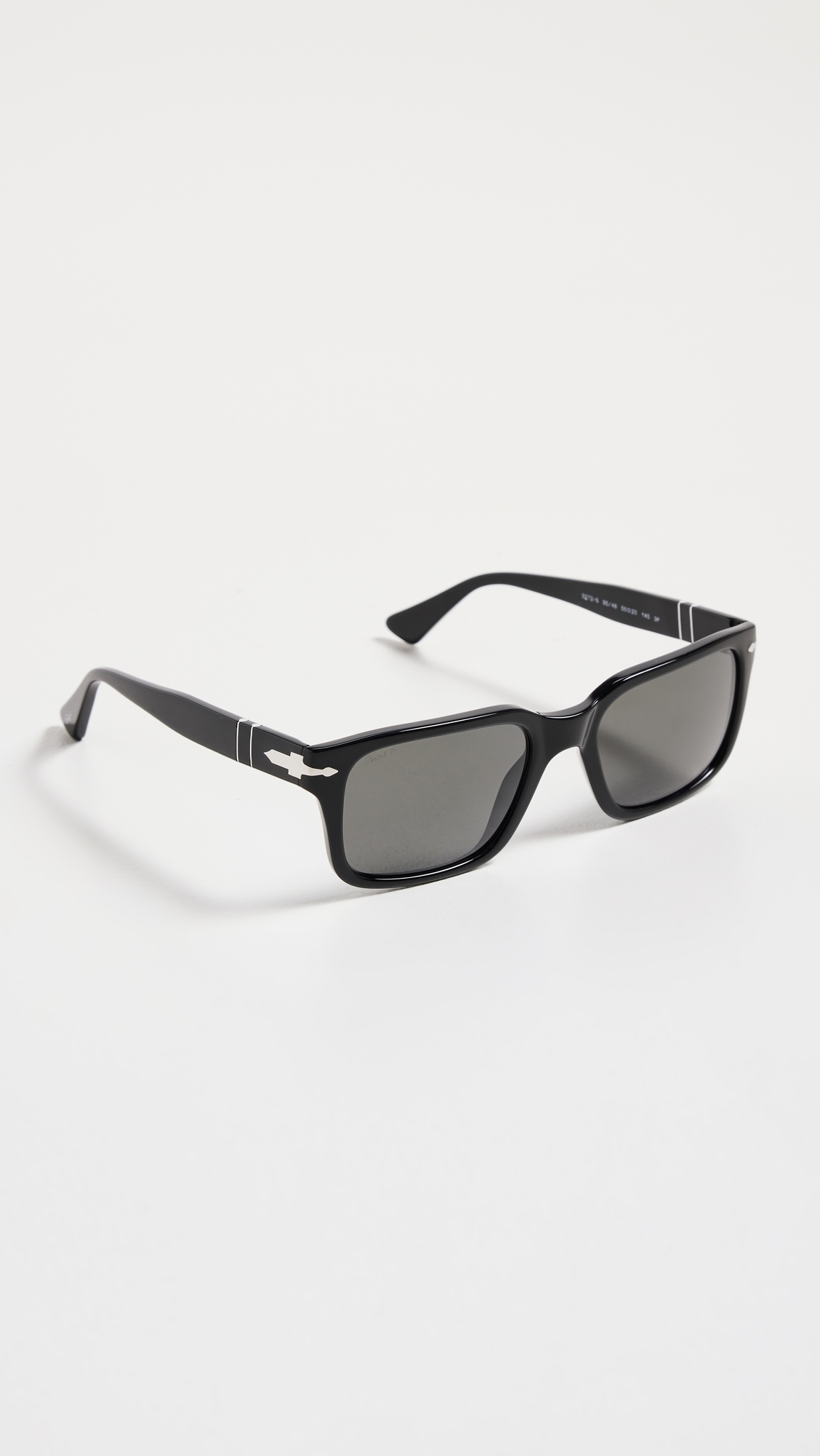 Officina Rectanguler Polarized Sunglasses Black/Polar Dark Grey One Size