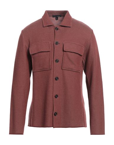 Lardini Man Shirt Brick Size L Wool