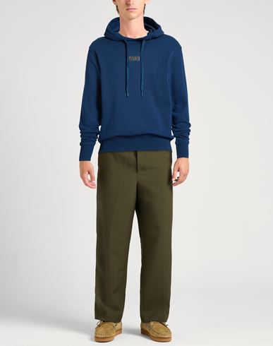 Man Sweatshirt Navy Size M Cotton