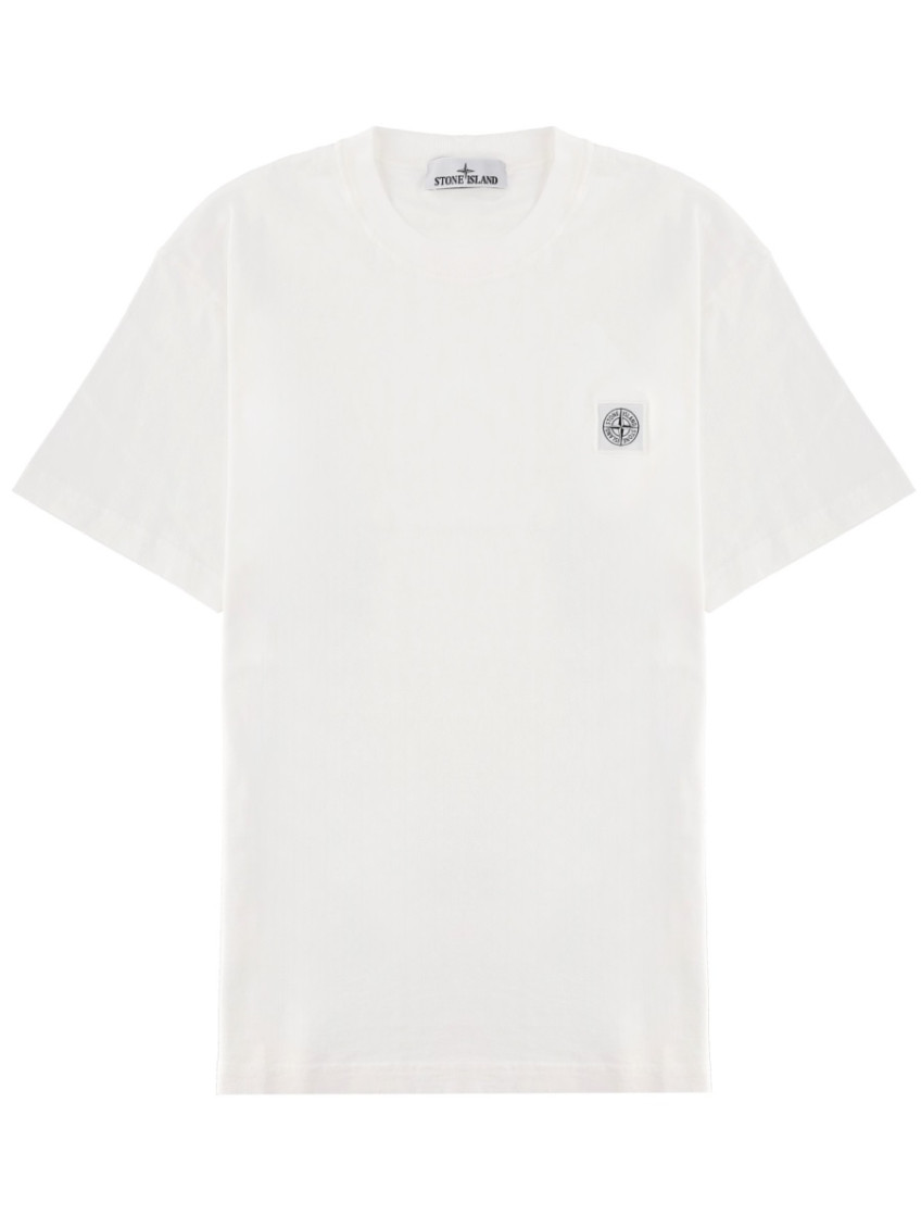 White Logo Crew Neck T-Shirt
