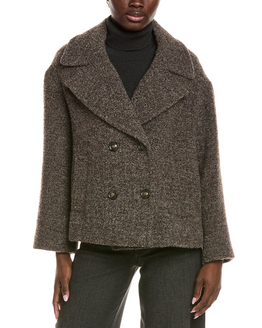 Icons Wool-Blend Short Coat
