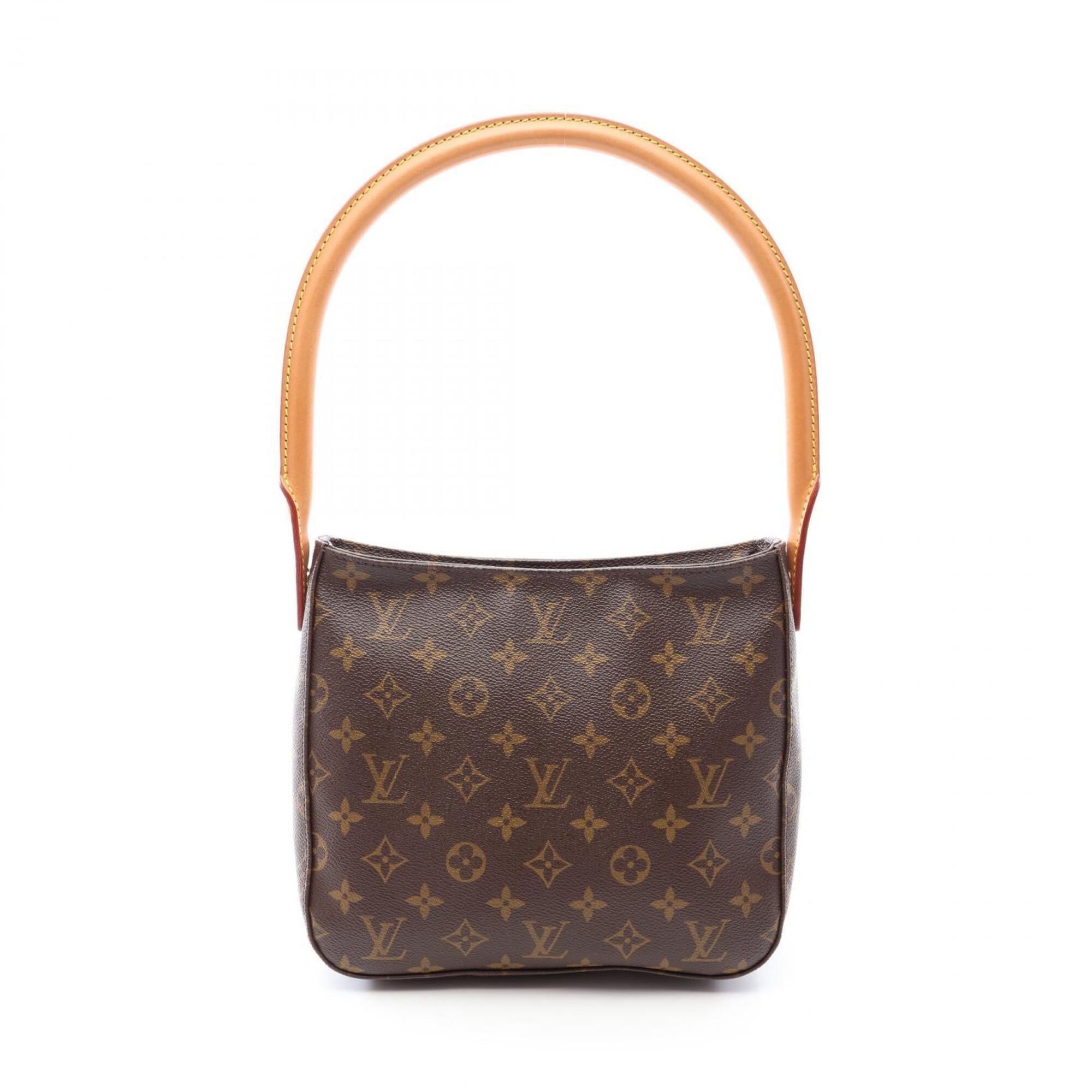 Louis Vuitton Brown Coated Canvas Pvc Monogram Leather Handbag Shoulder Bag Pre-Owned