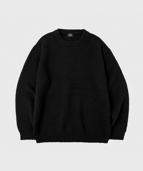 Daily Wool Round Knit Black