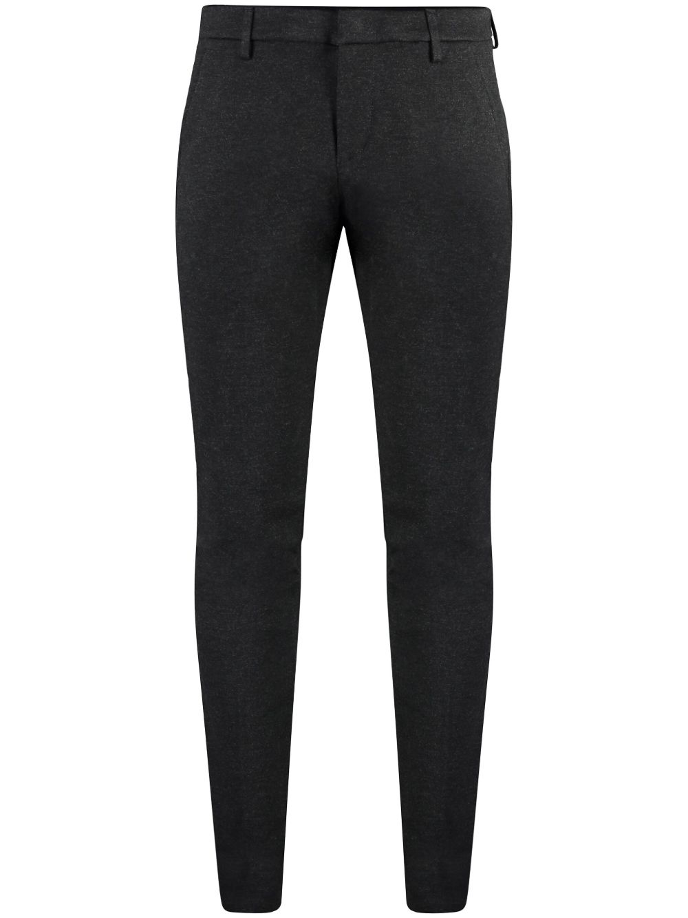 Houndstooth-pattern chinos - Black