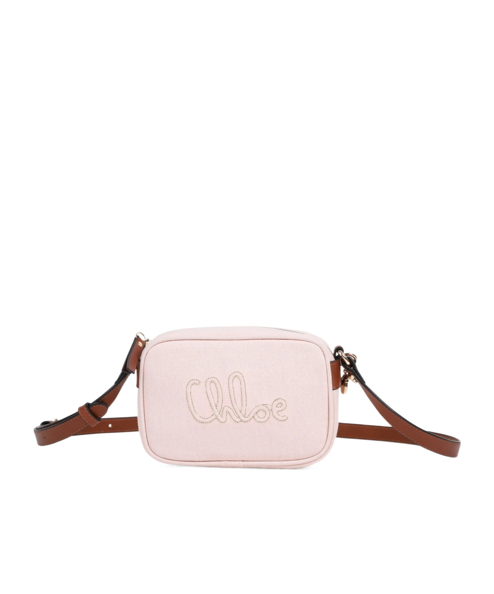 Chloé Kids Logo Canvas Shoulder Bag