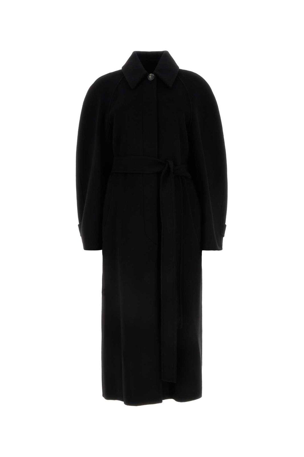 Belted Long-Sleeved Coat