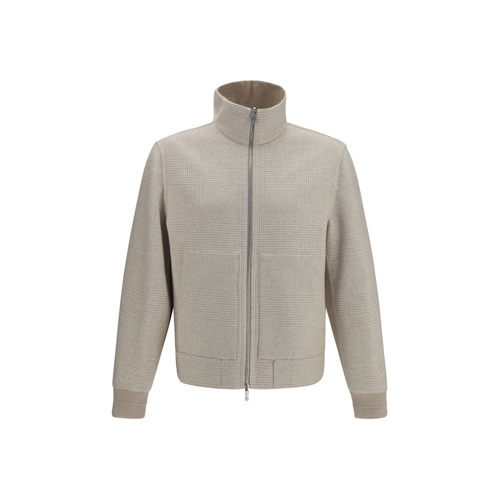 Double-Face Cashmere Jacket — Beige