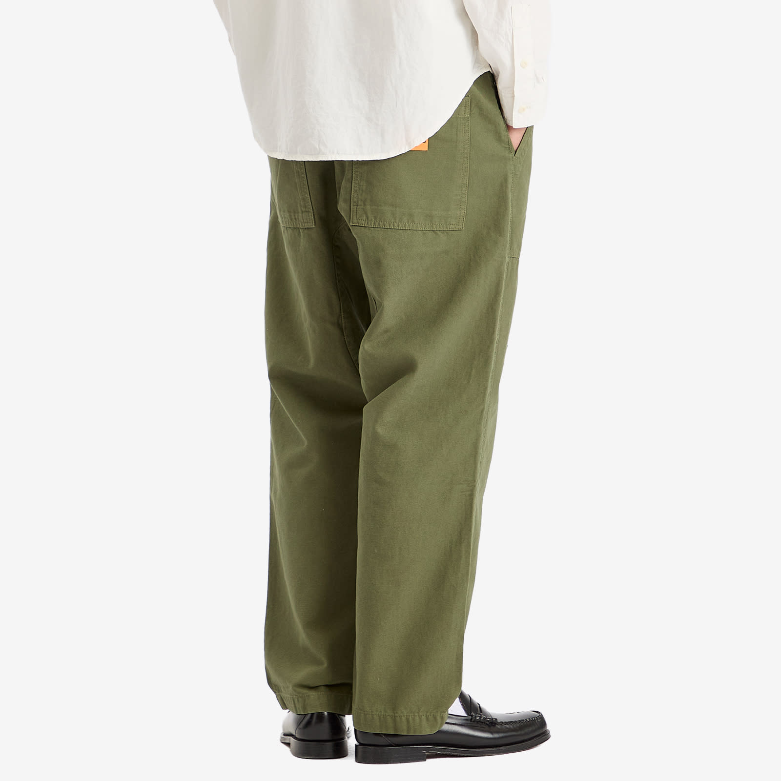Service Works Men's Canvas Chef Pant in Olive