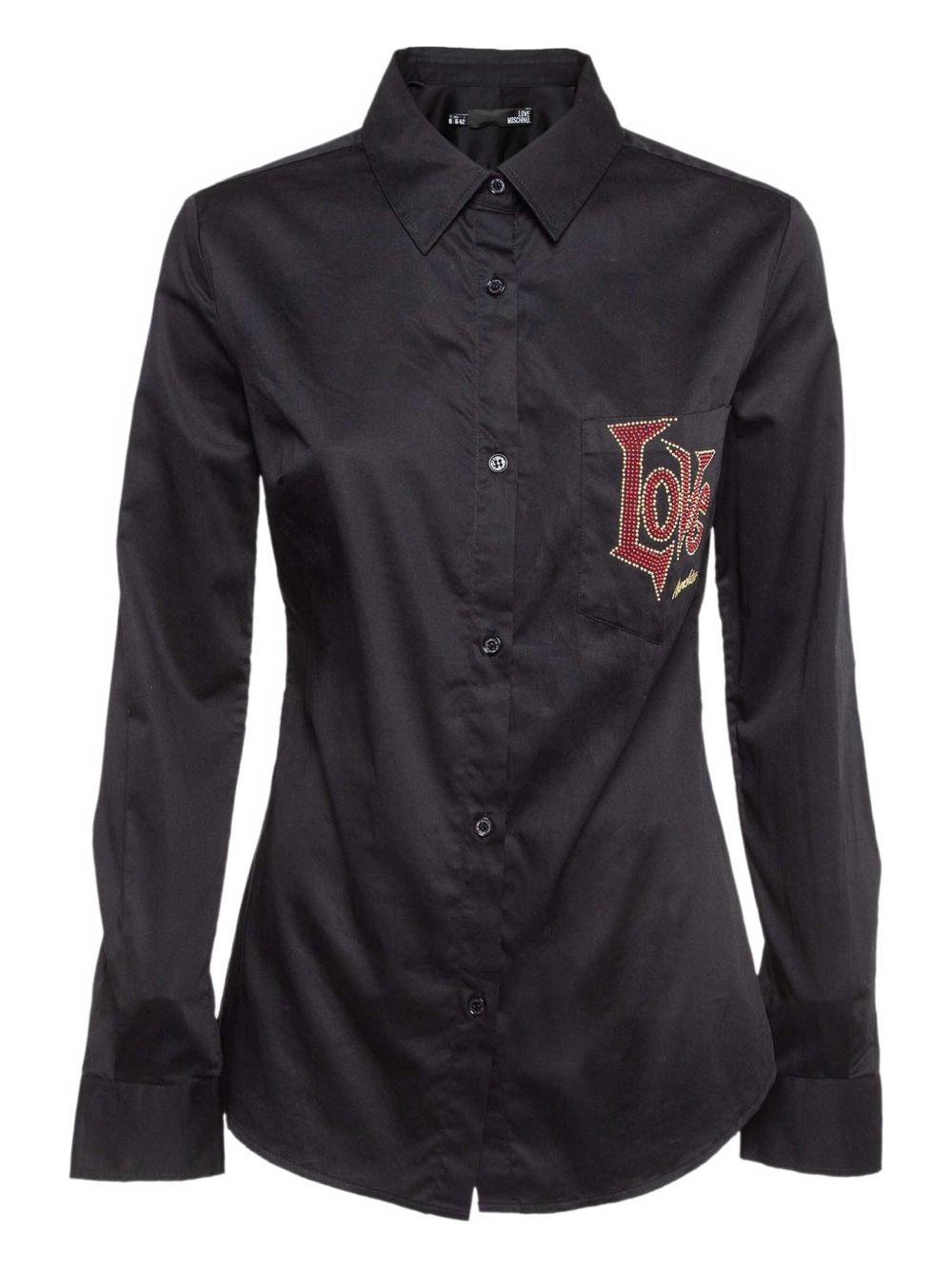 2024 logo-embellished shirt - Black