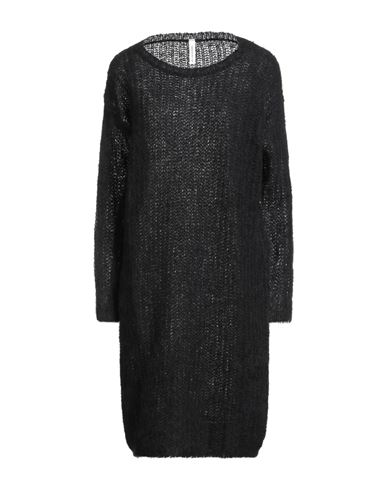 Woman Midi dress Black Size ONESIZE Alpaca wool, Mohair wool, Wool, Polyamide