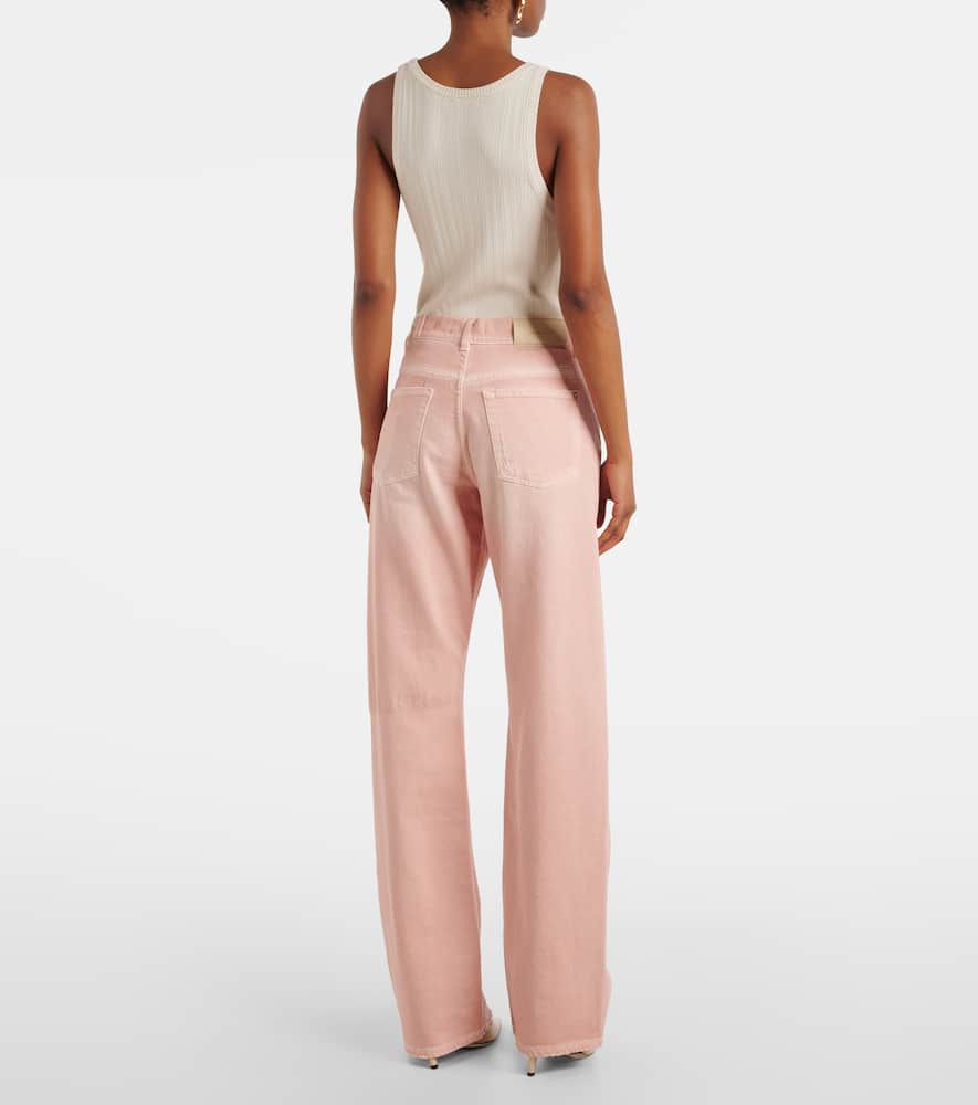 Tess high-rise straight jeans