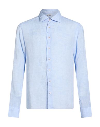 Stenströms Man Shirt Sky blue Size M Linen