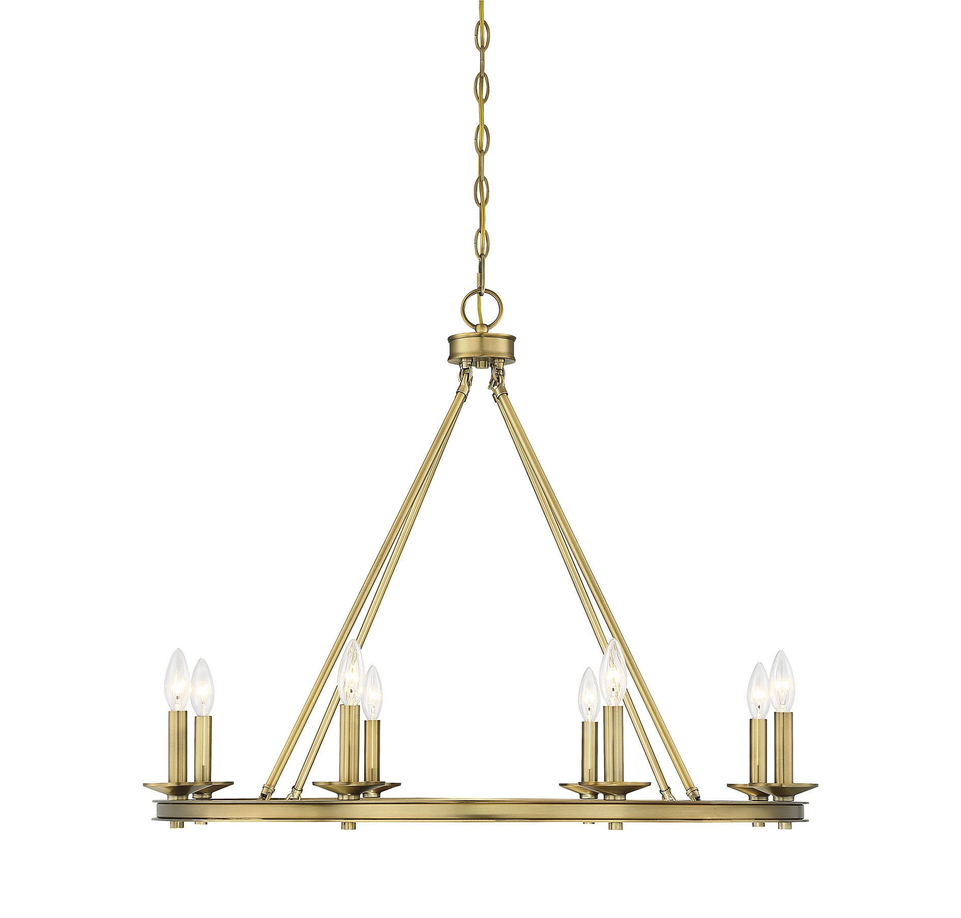 Savoy House Middleton 8-Light Chandelier in Warm Bras