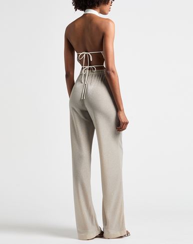Woman Pants Beige Size 6 Polyamide, Metallic fiber