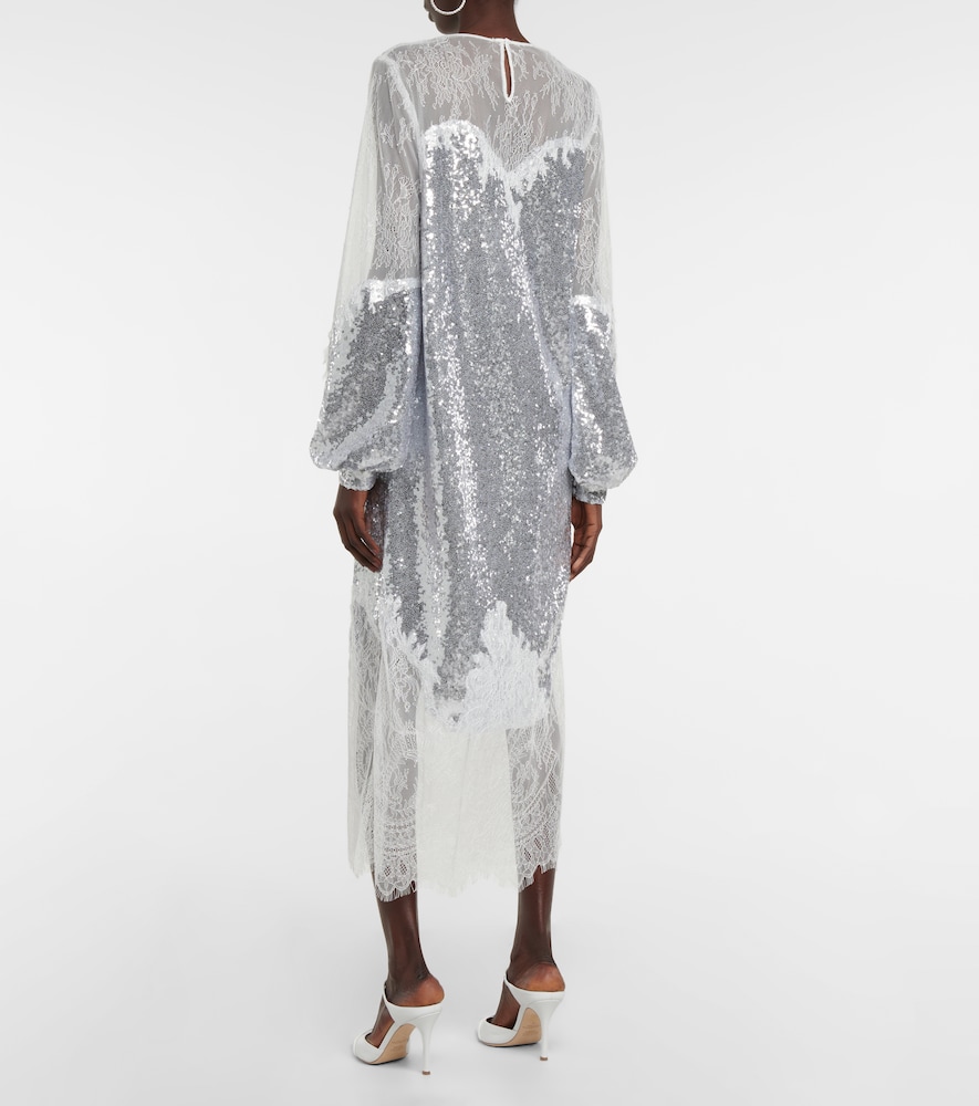 Zahara sequined and lace gown