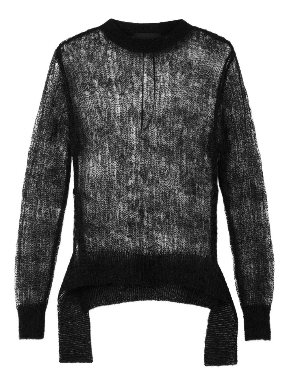 Simone Rocha bow-detail long-sleeved sweater - Black