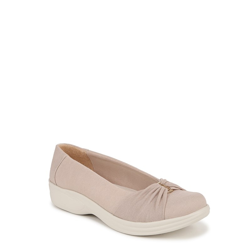 Women's Paige Slip On Shoes (Beige Fabric)