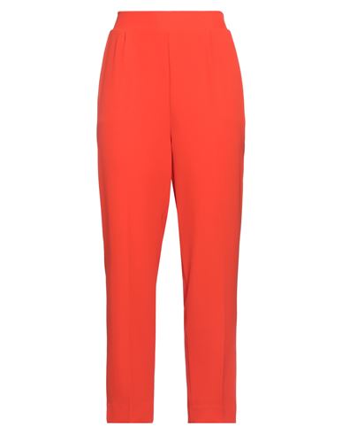 Woman Pants Orange Size XL Polyester, Elastane
